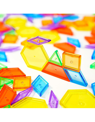 Bloques de Patrón Transparentes Bbiamsleep 147 Pcs para Mesa de Luz