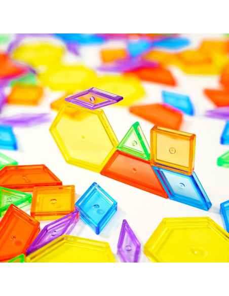 Bloques de Patrón Transparentes Bbiamsleep 147 Pcs para Mesa de Luz