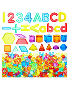 268 Piezas Letras y Números Transparentes Blueweenly