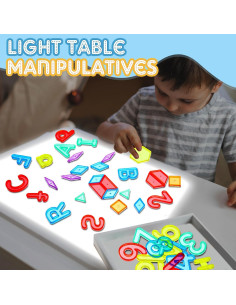 268 Piezas Letras y Números Transparentes Blueweenly 2