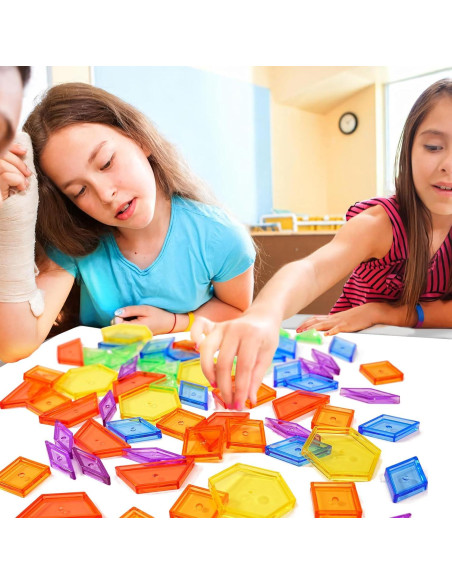 Bloques de Patrón Transparentes Bbiamsleep 147 Pcs para Mesa de Luz