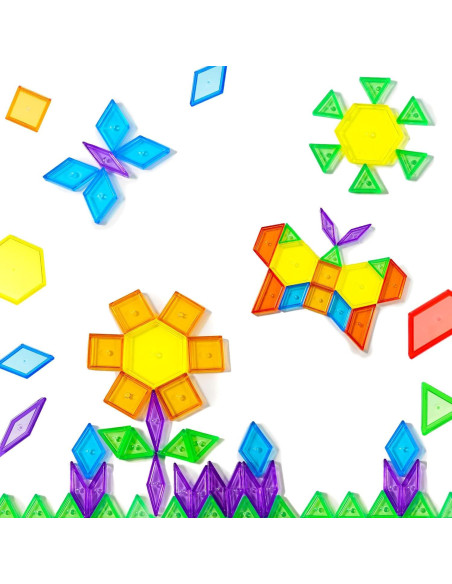 Bloques de Patrón Transparentes Bbiamsleep 147 Pcs para Mesa de Luz