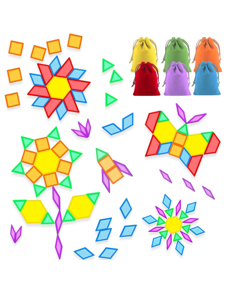 Bloques de Patrón Transparentes Bbiamsleep 147 Pcs para Mesa de Luz