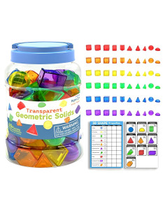 60 Piezas Formas 3D Geométricas Transparentes Yunhe