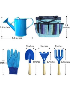 Juego de Herramientas de Jardín para Niños Megawodar con Bolsa 2