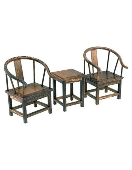 Muebles Miniatura Casa de Muñecas EatingBiting 1/6 Sofá Mesa Sillas