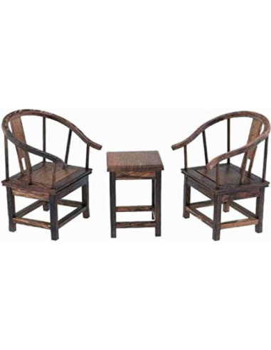 Muebles Miniatura Casa de Muñecas EatingBiting 1/6 Sofá Mesa Sillas