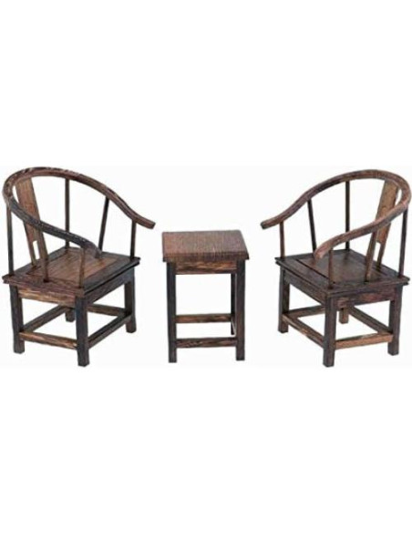 Muebles Miniatura Casa de Muñecas EatingBiting 1/6 Sofá Mesa Sillas