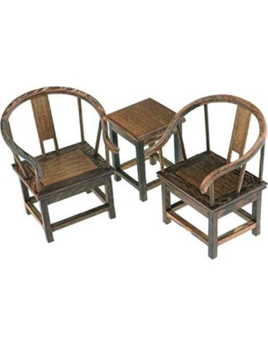 Muebles Miniatura Casa de Muñecas EatingBiting 1/6 Sofá Mesa Sillas