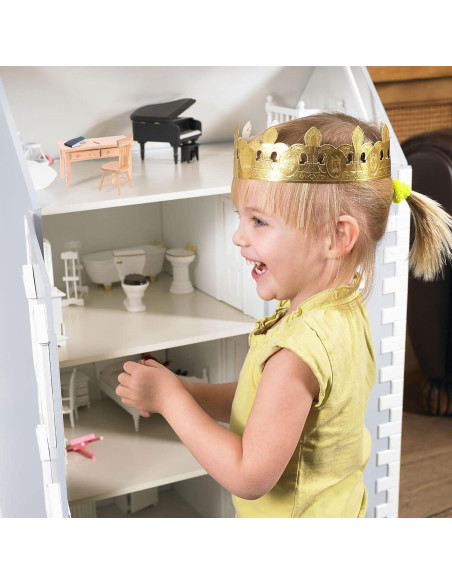 Muebles Miniatura para Casa de Muñecas Haomian - Mesa y Silla