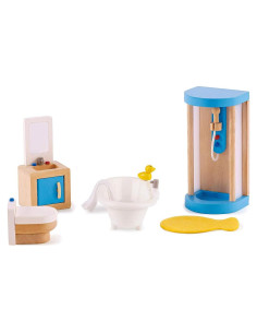 Juego de Muebles de Baño de Madera Hape E3451 para Niños