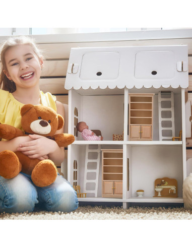 Estantería Miniatura de Madera Toyvian 15.8x8.7x3.4 cm