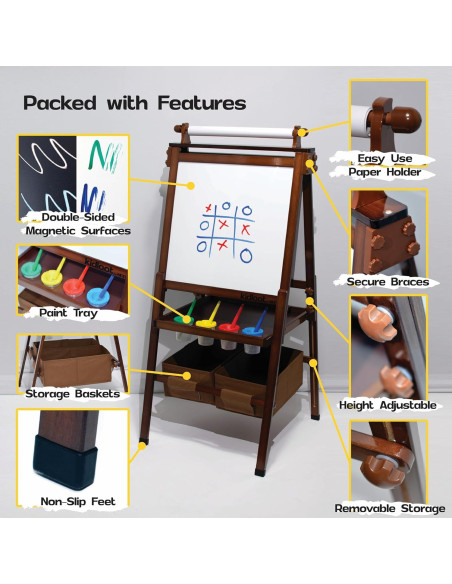 Caballete Artístico Ajustable Kidloot con Suministros de Arte