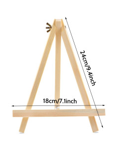 6 Caballetes de Madera HXSEMAYIG 23 cm para Pintura 2