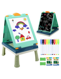 Caballete de Dibujo Plegable Ruikytech Azul con Accesorios