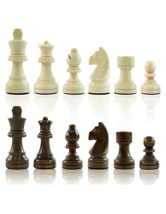 Piezas de Ajedrez de Madera LEAP 32 Piezas con 2 Reinas Extra