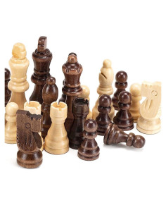 Piezas de Ajedrez Magnéticas de Madera AMEROUS 7.69 cm