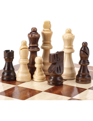Piezas de Ajedrez Magnéticas de Madera AMEROUS 7.69 cm