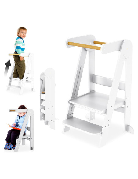 Torre de Cocina Plegable Creativia para Niños Pequeños 3 Alturas