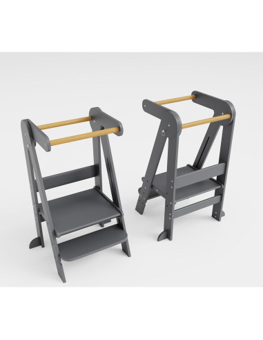 Torre de Cocina Plegable Creativia para Niños Pequeños 3 Alturas