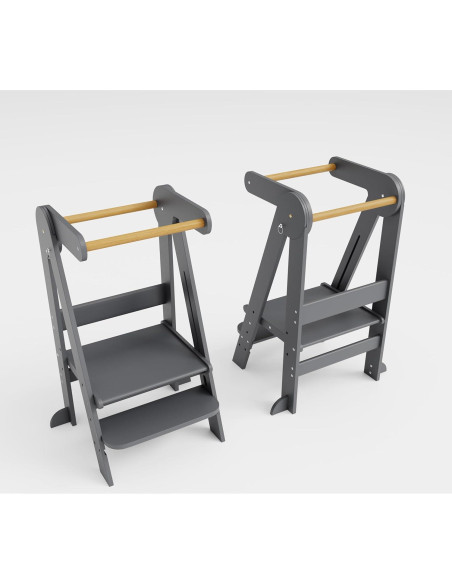 Torre de Cocina Plegable Creativia para Niños Pequeños 3 Alturas