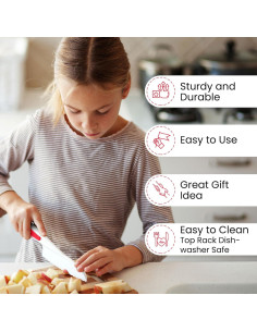 Conjunto de cuchillos para niños Zulay Kitchen 3 piezas - seguro y divertido 2