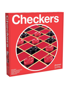 Juego de Damas Pressman - Tablero Plegable y Fichas 12.7 cm