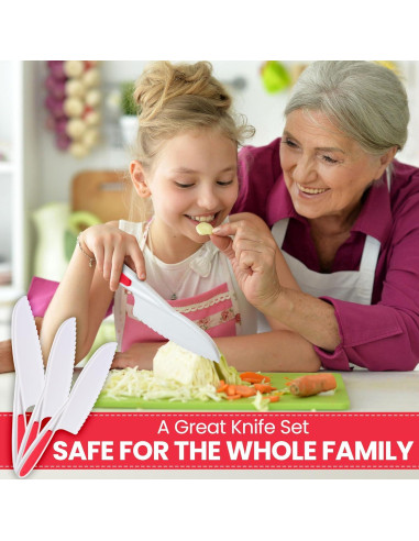 Conjunto de cuchillos para niños Zulay Kitchen 3 piezas - seguro y divertido
