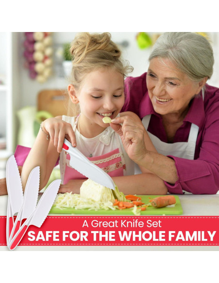 Conjunto de cuchillos para niños Zulay Kitchen 3 piezas - seguro y divertido