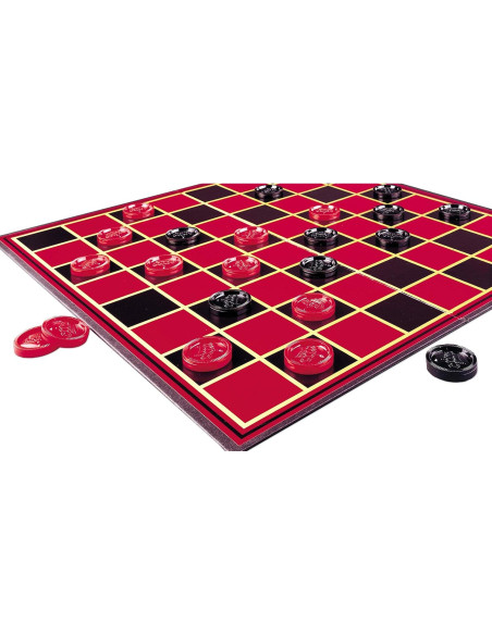 Juego de Damas Pressman - Tablero Plegable y Fichas 12.7 cm