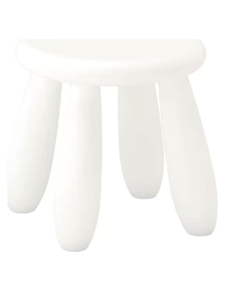 Taburete Infantil Soerreo Blanco 30 cm Resistente y Ligero