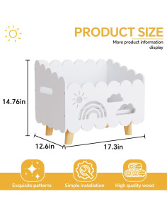 Estantería Montessori de Madera para Niños con Divisores Ajustables 2