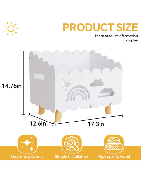 Estantería Montessori de Madera para Niños con Divisores Ajustables