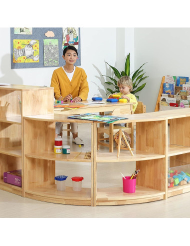 Estantería Curvada KRAND GCE2023 - Armario de Almacenamiento 3 Niveles