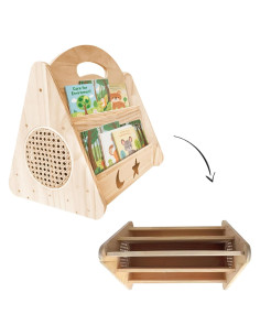 Estantería Montessori Doble Cara CMINAUS para Niños 43x40x33cm