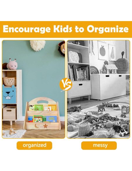 Estantería Montessori Doble Cara CMINAUS para Niños 43x40x33cm