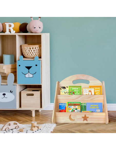 Estantería Montessori Doble Cara CMINAUS para Niños 43x40x33cm