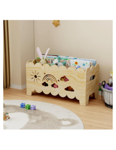 Estantería Montessori de Madera para Niños - Librero Infantil