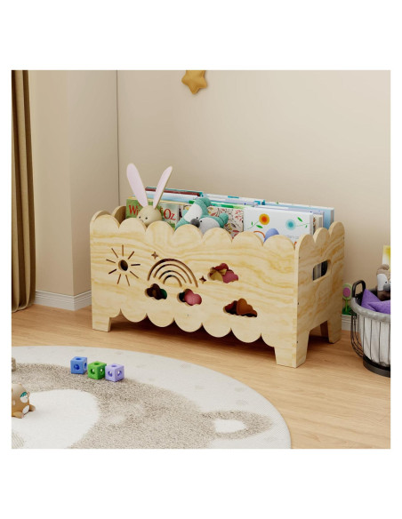 Estantería Montessori de Madera para Niños - Librero Infantil