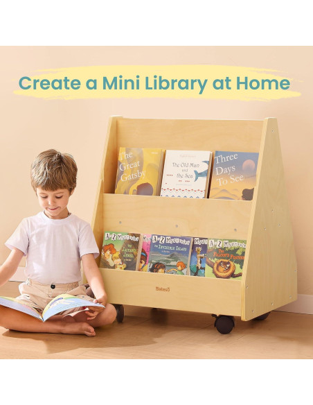 Estantería Montessori Bateso Doble Cara para Niños 62x39cm