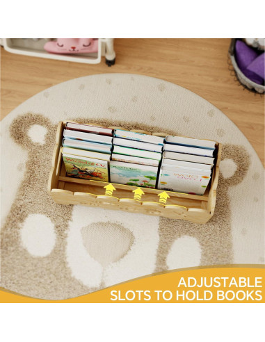 Estantería Montessori de Madera para Niños - Librero Infantil