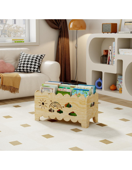 Estantería Montessori de Madera para Niños - Librero Infantil