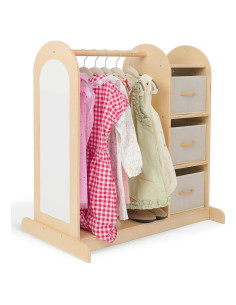Armario Infantil Monlúrd 100% Abeto con Espejo - Montessori