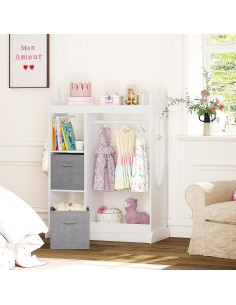 Armario de Juego para Niños UTEX con Espejo y Almacenamiento 2