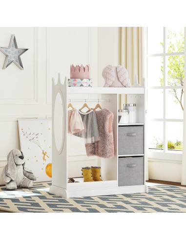 Armario de Juego para Niños UTEX con Espejo y Almacenamiento