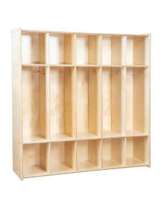 Armario de Abrigos RRI Goods 5 Secciones Madera Infantil
