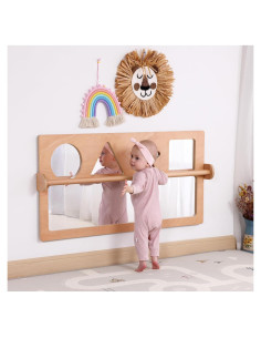 Espejo Sensorial Irrompible Bolocon con Barra Elevación 57.9x115.8cm