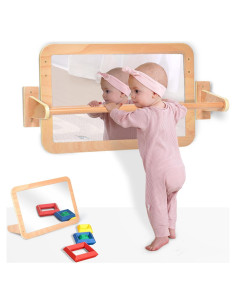 Espejo Irrompible Montessori Bolocon 2-en-1 para Bebés 40x60cm
