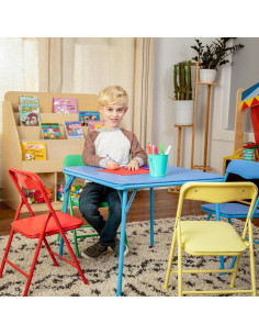 Conjunto de mesa y sillas plegables Flash Furniture Mindy 5 piezas 2