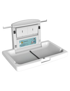 Estación de Cambio de Bebé Plegable Montada en Pared HDPE